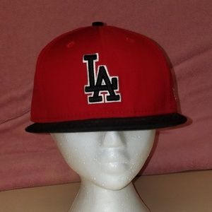 never worn men's fitted LA baseball hat